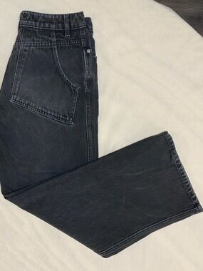 Eckhaus Latta Men's Straight Washed Black Jeans